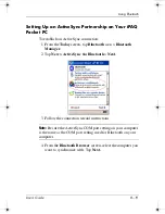 Preview for 95 page of HP 4355 - iPAQ Pocket PC User Manual