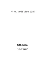 Preview for 3 page of HP 48G  - 48G Graphing Calculator User Manual