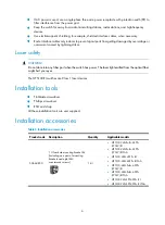 Preview for 8 page of HP 5130-24G-4SFP+ EI Installation Manual