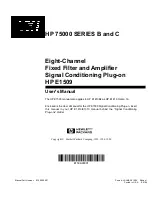 Preview for 2 page of HP 75000 B Series User Manual