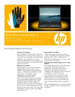 HP Compaq 6710b Specification Sheet preview