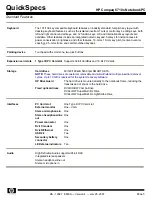 Preview for 5 page of HP Compaq 6710s Specification