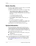 Preview for 191 page of HP Compaq NC6110 Hardware And Software Manual