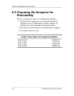 Preview for 110 page of HP Compaq NC6110 Maintenance And Service Manual