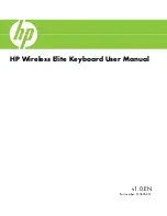 HP FQ480AA - Wireless Elite Keyboard User Manual preview