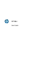 HP Mini 100e User Manual preview