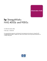 HP NAS 4000s Administration Manual preview