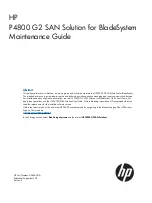 HP P4800 G2 Maintenance Manual preview