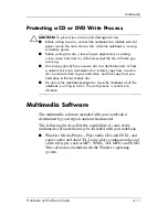 Preview for 91 page of HP Pavilion DV1227 Hardware And Software Manual