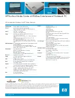 Preview for 2 page of HP Pavilion Media Center dv9565ea Specification Sheet