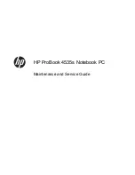 HP ProBook 4535s Service Manual preview