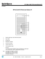 Preview for 1 page of HP ProDesk 490 G1 Quickspecs