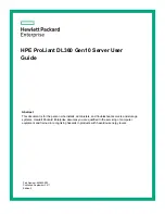 HP ProLiant DL360 Gen10 User Manual preview