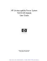 Preview for 2 page of HP T2200 XR User Manual