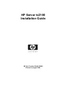 HP Tc2100 - Server - 128 MB RAM Installation Manual preview