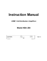 HPC HDA-204 Instruction Manual preview