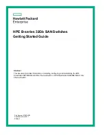 HPE StoreFabric SN3600B Getting Started Manual preview