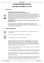 Preview for 34 page of HQ Power HQLP10020 User Manual