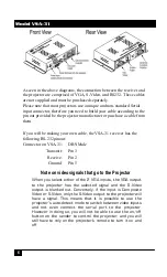 Preview for 6 page of HRT A/V Switch-Cat VSA-31 Manual