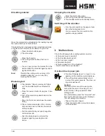 Preview for 9 page of HSM FA 500.3 Operating Manual