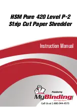 HSM Pure 420 Operating Instructions Manual preview