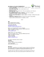 Preview for 2 page of HTC HTC P3300 Specifications