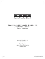 Preview for 1 page of HTD DMA-1240 Owner'S Manual