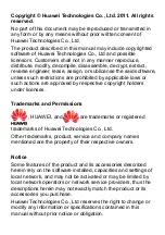 Preview for 3 page of Huawei C6005 User Manual