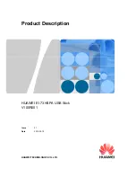 Preview for 1 page of Huawei E173 Product Description