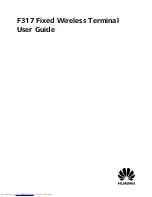 Huawei F317 User Manual preview