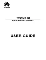 Huawei F385 User Manual preview