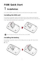 Preview for 1 page of Huawei F688 Quick Start Manual