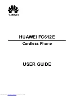 Preview for 1 page of Huawei FC612E User Manual