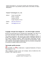 Preview for 3 page of Huawei HG552a1 User Manual