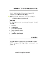 Preview for 4 page of Huawei Quidway W1000 Series Quick Installation Manual