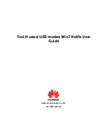 Huawei USB modem User Manual preview