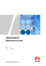 Huawei V100R001C02SPC100 Maintenance Manual preview