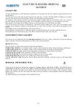 Preview for 12 page of Huberth RP207187 User Manual