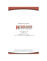 Preview for 24 page of Hud-son HDH-1 Operator'S Manual