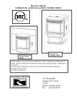 Hudson River Saranac Free Standing Operating & Installation Instructions Manual preview