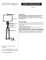 Preview for 2 page of hudson valley RHINEBECK L1057 Installation Instructions