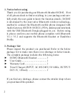 Preview for 4 page of Huey Chiao HCB42 User Manual