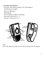 Preview for 5 page of Huey Chiao HCC03 User Manual