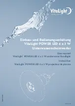 Hugo Lahme VitaLight POWER LED 4 x 3 W User Manual preview