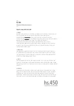 Preview for 9 page of Hülsta hs.450 Important Product Information