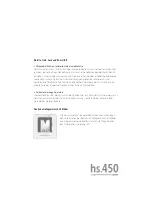 Preview for 11 page of Hülsta hs.450 Important Product Information