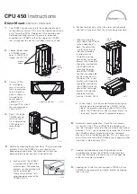 Humanscale CPU 450 Instructions preview