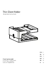 Preview for 1 page of Humanscale Thin Client Holder Assembly Instructions Manual