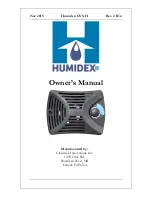 Humidex GVS-H Owner'S Manual preview