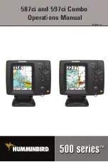 Preview for 1 page of Humminbird 587ci Combo Operation Manual